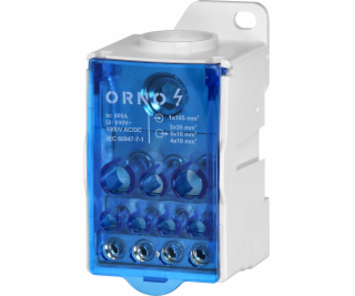 Orno Rozvodný blok 400A, vstupní svorka 1x185mm2, výstupn...