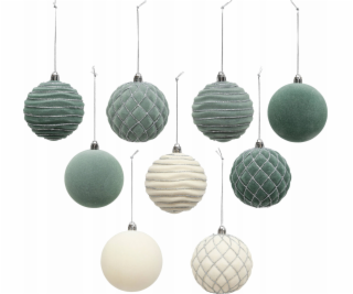 Atmosphera Sada třpytivých ozdob , 8 cm