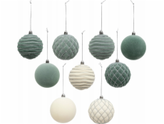 Atmosphera Sada třpytivých ozdob , 8 cm