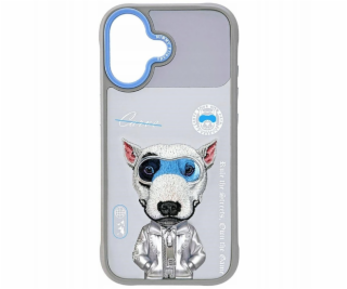 Nimmy Pouzdro Cool&Cute 2.0 s motivem psa pro iPhone 17 šedé