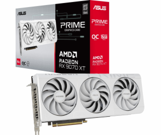 Asus Radeon RX 9070 XT PRIME WHITE OC Edition (bílá, RDNA...