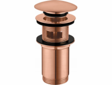 Omnires Click-clack sifon pro umyvadlový sifon, kartáčovaná měď