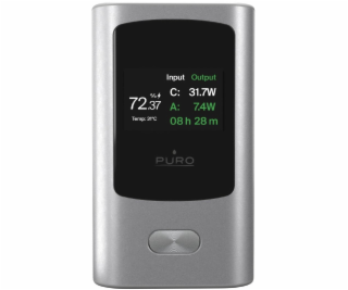 Puro Powerbanka 10000mAh, 1x USB-A + 1x USB-C, 45W, s dis...