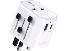 SBS Mobile Cestovní nabíječka SBS 2500W Evropa/USA/Asie/Afrika USB/USB-C