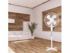 NoName PODLAHOVÝ VENTILÁTOR 40 CM BÍLÝ.