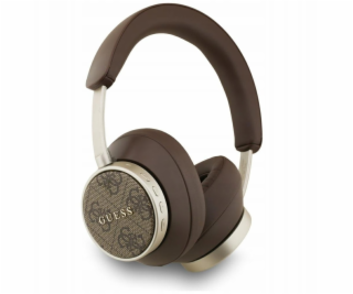 Guess Sluchátka Bluetooth 4G Classic Logo přes uši hnědá