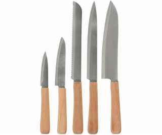 EXCELLENT HOUSWARE Sada kuchyňských nožů, 5 kusů, nerezov...