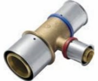 KAN-therm Redukční T-kus Mosazný lisovací 20 x 25 x 20 mm...