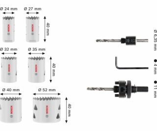 Bosch SADA PILY T MM B 9p SET