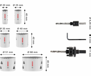 Bosch SADA PILY T MM B 9p SET