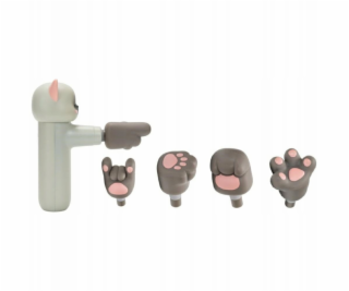 4smarts ACECOOL Mini masážní pistole Cat světle šedá