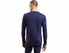 Odlo Termoaktivní prádlo s dlouhým rukávem BL TOP crew neck l/s MERINO 200 velikost M Modrá