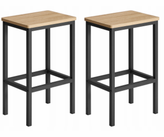 Leobert Barové židle 2 ks - Sonoma - LBC065B11