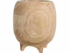 Home Styling Collection Kolekce bytového stylingu Květináč na nožičkách, dřevo paulownie, 27 cm