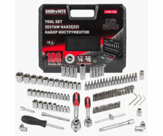 NoName Sada nářadí 108 dílů 1/4 a 3/8 (4-22 mm)