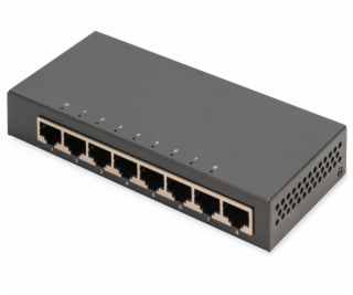 Digitus 8portový gigabitový (černý)