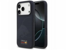 Red Bull Silikonový kryt MagSafe s logem býka pro iPhone 17 Pro, tmavě modrý