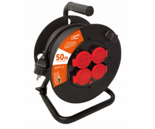 LTC Prodlužovací kabel se 4 zásuvkami a uzemněním, 50 m