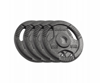 Rebel Active Sada olympijských závaží z litiny 4x5kg, otv...