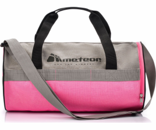 Meteor Fitness taška Siggy 25L šedá/růžová