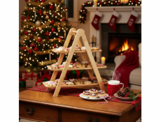 Etažér servírovací 3 patra dřevěný KO-784610520