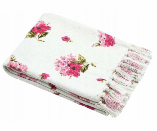 Lumarko Bavlněný přehoz s květinovým vzorem, 125 x 150 cm