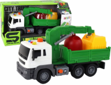 LeanToys Hasičský sbor s přívěsem a hasičským vozem v měřítku 1:16, zvuky a světla