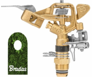 Bradas mosazný pulzní zavlažovač otočný nastavitelný 360 ...