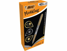 Bic Značkovací fixy metalický inkoust, zlatý a stříbrný (12 ks)