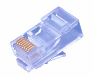 Konektor UTP RJ45 (8p8c), Cat5E, 50µm, licna(lanko) - 100 ks