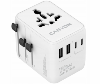 Canyon Cestovní adaptér OnTour 70 EU/UK/US/AUS 70W bílý