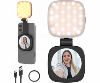 Neewer 48 LED lampa + magnetické selfie zrcátko MagSafe p...
