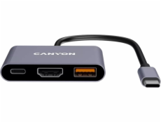 Canyon DS-4 USB Type-C 10000 Mbit/s Šedá