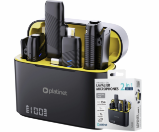 NoName PLATINET BEZDRÁTOVÝ KLOPOVÝ MIKROFON, DVOJITÁ SADA...