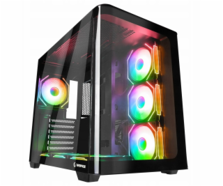 Rampage Akvarijní pouzdro Loopy s 7x ARGB Infinity HUB ve...