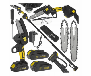 Geko Akumulátorová motorová pila 6 kusů v kufru 2x2,0Ah 2...