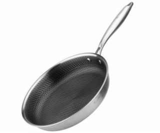 Elitehoff OCELOVÁ PÁNEV 28 CM S VOŠTINOVÝM POVLAKEM E-7549