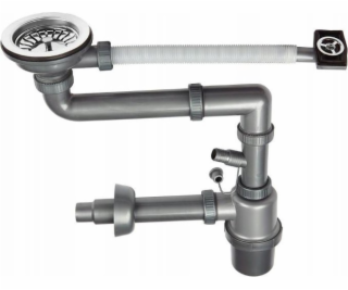 NoName Sifonový sifon pro 1 dřez - s click-clack zátkou 3,5 