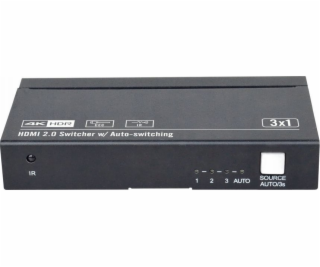 VivoLink HDMI přepínač 3x1 4K@60Hz