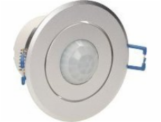 Orno 360stupňový pohybový senzor, IP20, 1200 W, hliník, pro zavěšené stropy, nastavitelná poloha senzoru