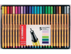 Stabilo Pouzdro na tenké hroty STABILO POINT 88 s držákem, 25 barev