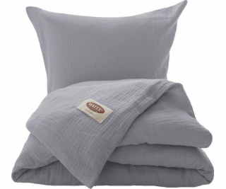 Multitex Ložní prádlo 160 x 200 3dílné bavlněné mušelínov...