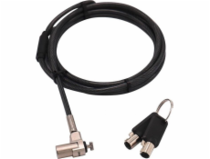 Dicota Ultratenký bezpečnostní kabel T-lock V2 s klíčem 3x7 mm