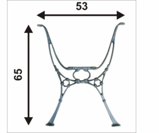 NoName Nízká noha pro zahradní stůl C