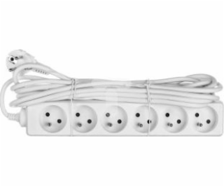 Acar Prodlužovací kabel PS-630/5M.B 6-zásuvkový bílý H05W...