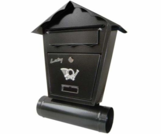 NoName Starožitná šedá poštovní schránka s trubicí SD2T