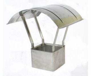 NoName Střecha z žáruvzdorného plechu 13,5x13,5x10cm