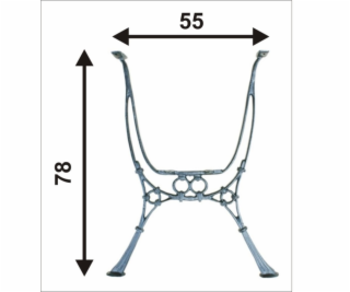 NoName Vysoká noha pro zahradní stůl