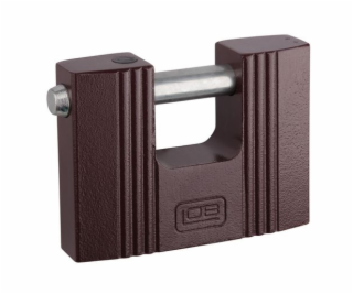 LOB Visací zámek Hnědý kolík 3 klíče 92mm KT05
