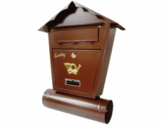 NoName Hnědá poštovní schránka s trubicí SD2T
